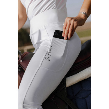 Pull-on Equithème Flora Silikon-Vollbesatz Weiß Pull-on Equithème Flora Silikon-Vollbesatz Weiß
