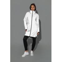 Damen-Regenjacke Horze, reflektierend Reflektierender Aufdruck Grau Damen-Regenjacke Horze, reflektierend Reflektierender Aufdruck Grau