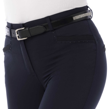 Reithose Equithème Safir Marine / Schwarz Blau Reithose Equithème Safir Marine / Schwarz Blau