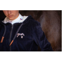 Sweat Zip Emy Velvet Pénélope Marineblau