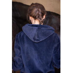 Sweat Zip Emy Velvet Pénélope Marineblau