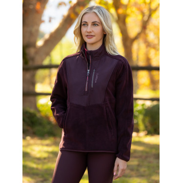 LeMieux Clara Hybrid-Fleecejacke Pflaume Lila LeMieux Clara Hybrid-Fleecejacke Pflaume Lila