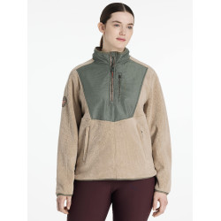 LeMieux Clara Hybrid-Fleecejacke Rosmarin Gr&uuml;n