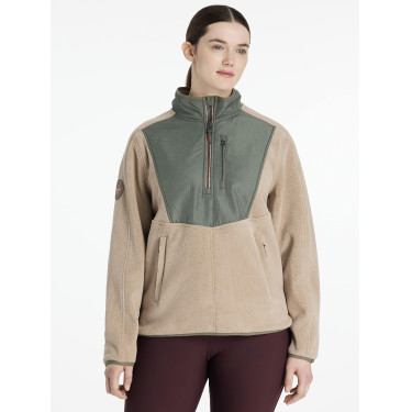 LeMieux Clara Hybrid-Fleecejacke Rosmarin Gr&uuml;n