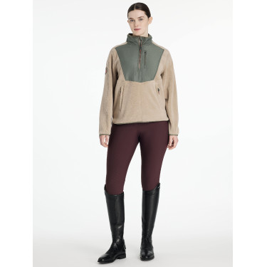 LeMieux Clara Hybrid-Fleecejacke Rosmarin Gr&uuml;n