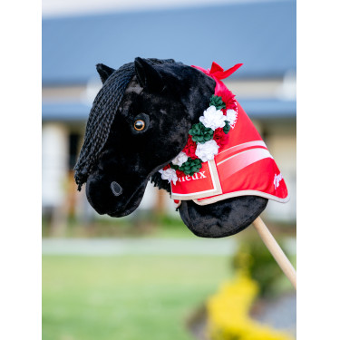 Weihnachtsgürtel Hobby Horse LeMieux mit Blume Rot Weihnachtsgürtel Hobby Horse LeMieux mit Blume Rot