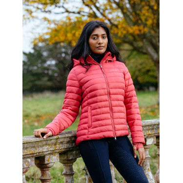 LeMieux Tilly Damen-Daunenjacke mit Kapuze Cranberry Rosa LeMieux Tilly Damen-Daunenjacke mit Kapuze Cranberry Rosa