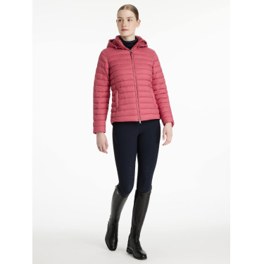 LeMieux Tilly Damen-Daunenjacke mit Kapuze Cranberry Rosa LeMieux Tilly Damen-Daunenjacke mit Kapuze Cranberry Rosa