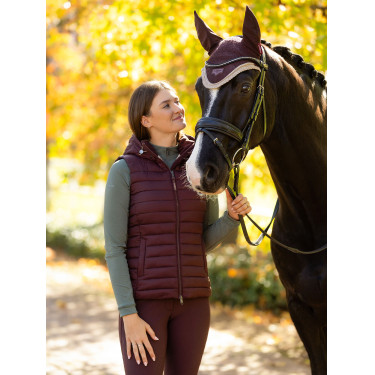 Ärmellose Steppweste mit Kapuze LeMieux Tilly Damen Pflaume Lila