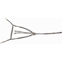 Brustblatt mit Brücke, doppelt T-förmig Dunkles Havanna Braun