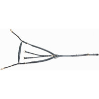 Brustblatt mit Brücke, doppelt T-förmig Dunkles Havanna Braun