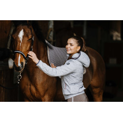 Softshelljacke Equithème Mona Meliertes Grau