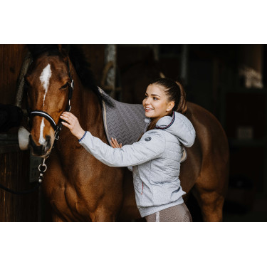 Softshelljacke Equithème Mona Meliertes Grau