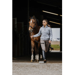 Softshelljacke Equithème Mona Meliertes Grau