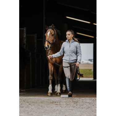 Softshelljacke Equithème Mona Meliertes Grau