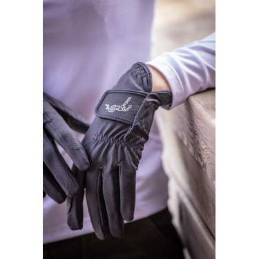 Pisma Strass Handschuhe Pénélope Marineblau Pisma Strass Handschuhe Pénélope Marineblau