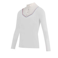 Polo Equithème Cabourg lange mouwen Weiß Weiß Polo Equithème Cabourg lange mouwen Weiß Weiß