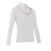 Polo Equithème Cabourg lange mouwen Weiß Weiß Polo Equithème Cabourg lange mouwen Weiß Weiß