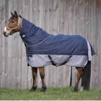 Equithème Tyrex-Decke 600 D 300 g Marine / Grau Blau Equithème Tyrex-Decke 600 D 300 g Marine / Grau Blau