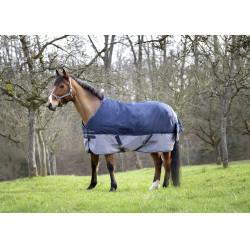 Equithème Tyrex 600 D 50g Decke Marine / Grau Blau