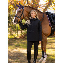 LeMieux Phoebe Damen-Halbzip-Regenanorak Schwarz LeMieux Phoebe Damen-Halbzip-Regenanorak Schwarz