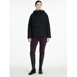 LeMieux Phoebe Damen-Halbzip-Regenanorak Schwarz LeMieux Phoebe Damen-Halbzip-Regenanorak Schwarz