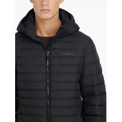Herren-LeMieux-Daunenjacke mit Kapuze Schwarz