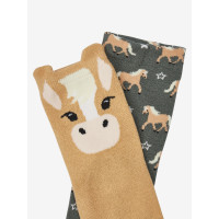 LeMieux Mini Baumwollsocken im 2er-Pack Haflinger Rosmarin