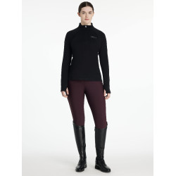 Damen-Fleece mit Reißverschlusskragen LeMieux Frances Schwarz Damen-Fleece mit Reißverschlusskragen LeMieux Frances Schwarz