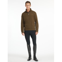 LeMieux Herren-Sweatshirt mit Reißverschlusskragen Alpin Braun LeMieux Herren-Sweatshirt mit Reißverschlusskragen Alpin Braun