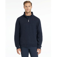 LeMieux Herren-Sweatshirt mit Reißverschlusskragen Marine Marineblau