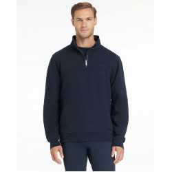 LeMieux Herren-Sweatshirt mit Reißverschlusskragen Marine Marineblau