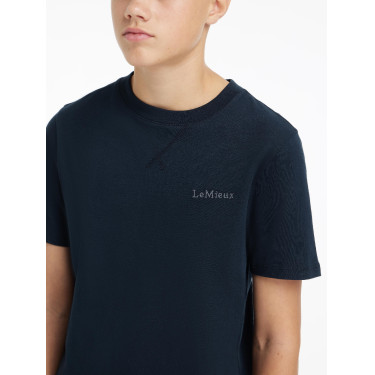 LeMieux Jungen T-Shirt Junior Young Rider Marine Marineblau