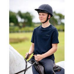 LeMieux Jungen T-Shirt Junior Young Rider Marine Marineblau