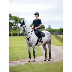 LeMieux Jungen T-Shirt Junior Young Rider Marine Marineblau