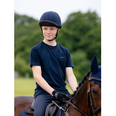 LeMieux Jungen T-Shirt Junior Young Rider Marine Marineblau