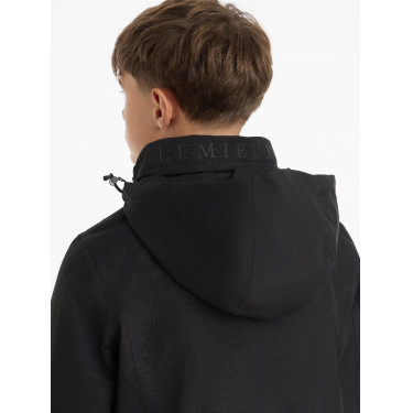 Schwarze wasserdichte Reitjacke Team Young Rider für Jungen Schwarze wasserdichte Reitjacke Team Young Rider für Jungen