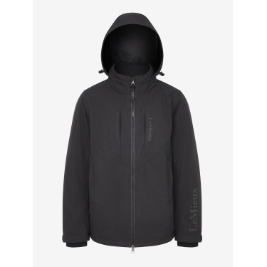Schwarze wasserdichte Reitjacke Team Young Rider für Jungen Schwarze wasserdichte Reitjacke Team Young Rider für Jungen