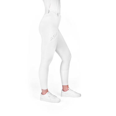 Hose Je t’aime Equithème Elsa Damen Weiß Weiß Hose Je t’aime Equithème Elsa Damen Weiß Weiß