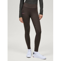 Tommy Hilfiger Equestrian Elmira Winter-Leggings Damen mit Vollbesatz Kakao Braun