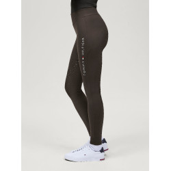 Tommy Hilfiger Equestrian Elmira Winter-Leggings Damen mit Vollbesatz Kakao Braun