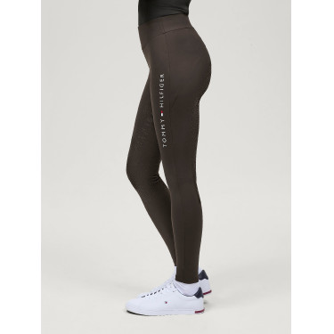 Tommy Hilfiger Equestrian Elmira Winter-Leggings Damen mit Vollbesatz Kakao Braun