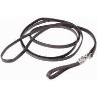 Deutsche Zügel Leder Karabinerhaken T de T Dunkles Havanna Braun