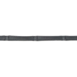 Lederzügel Softy T de T mit Stoppern Schwarz