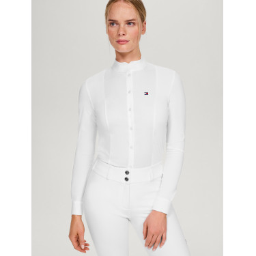 Damen-Langarm-Turnierpolo Tommy Hilfiger Equestrian New Jersey