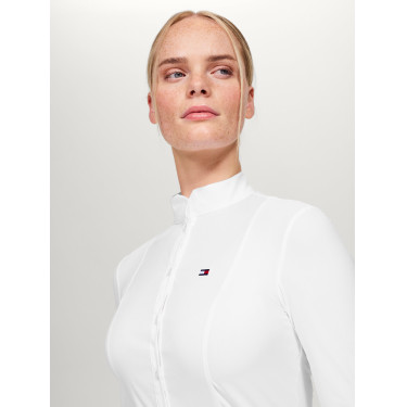 Damen-Langarm-Turnierpolo Tommy Hilfiger Equestrian New Jersey Damen-Langarm-Turnierpolo Tommy Hilfiger Equestrian New Jersey