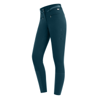 Reithose ELT Maja Glam Curved mit hoher Taille Petrolblau