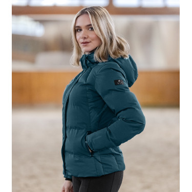 Winter-Reitjacke ELT Performance Ohio Damen Petrolblau
