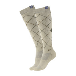 ELT Argyle Reitsocken Beigegrau