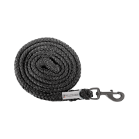 Anbindestrick Waldhausen Plus mit Standardkarabiner, dunkle Beschläge Schwarz